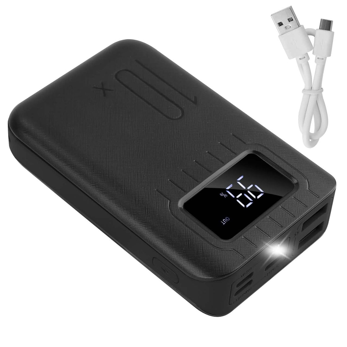 10000mAh Powerbank with LCD Display