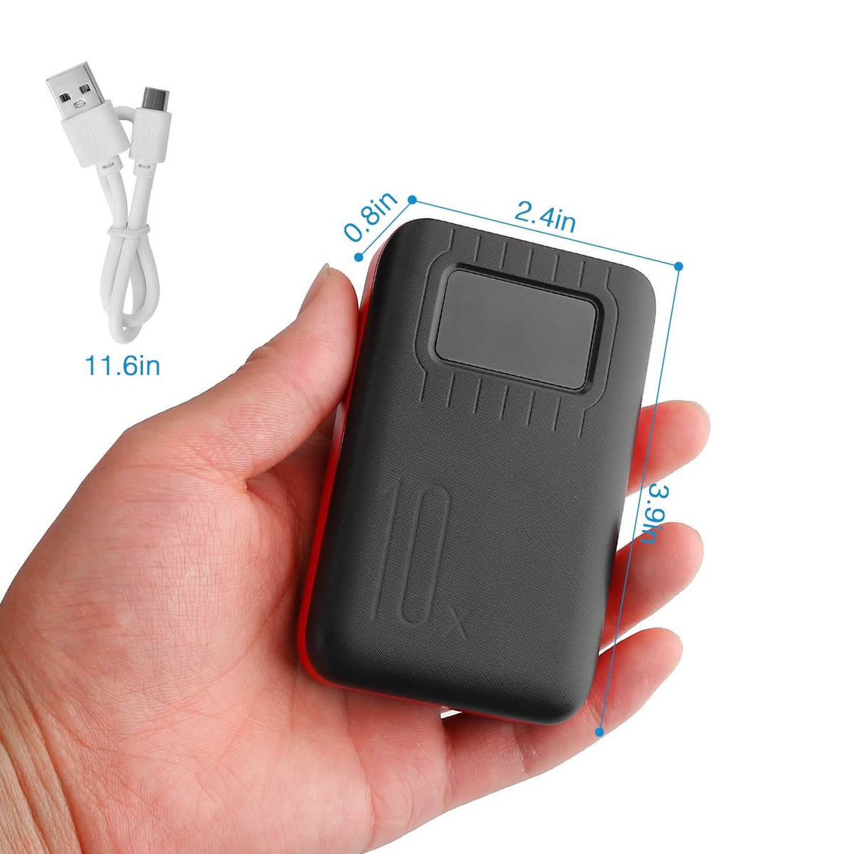 10000mAh Powerbank with LCD Display