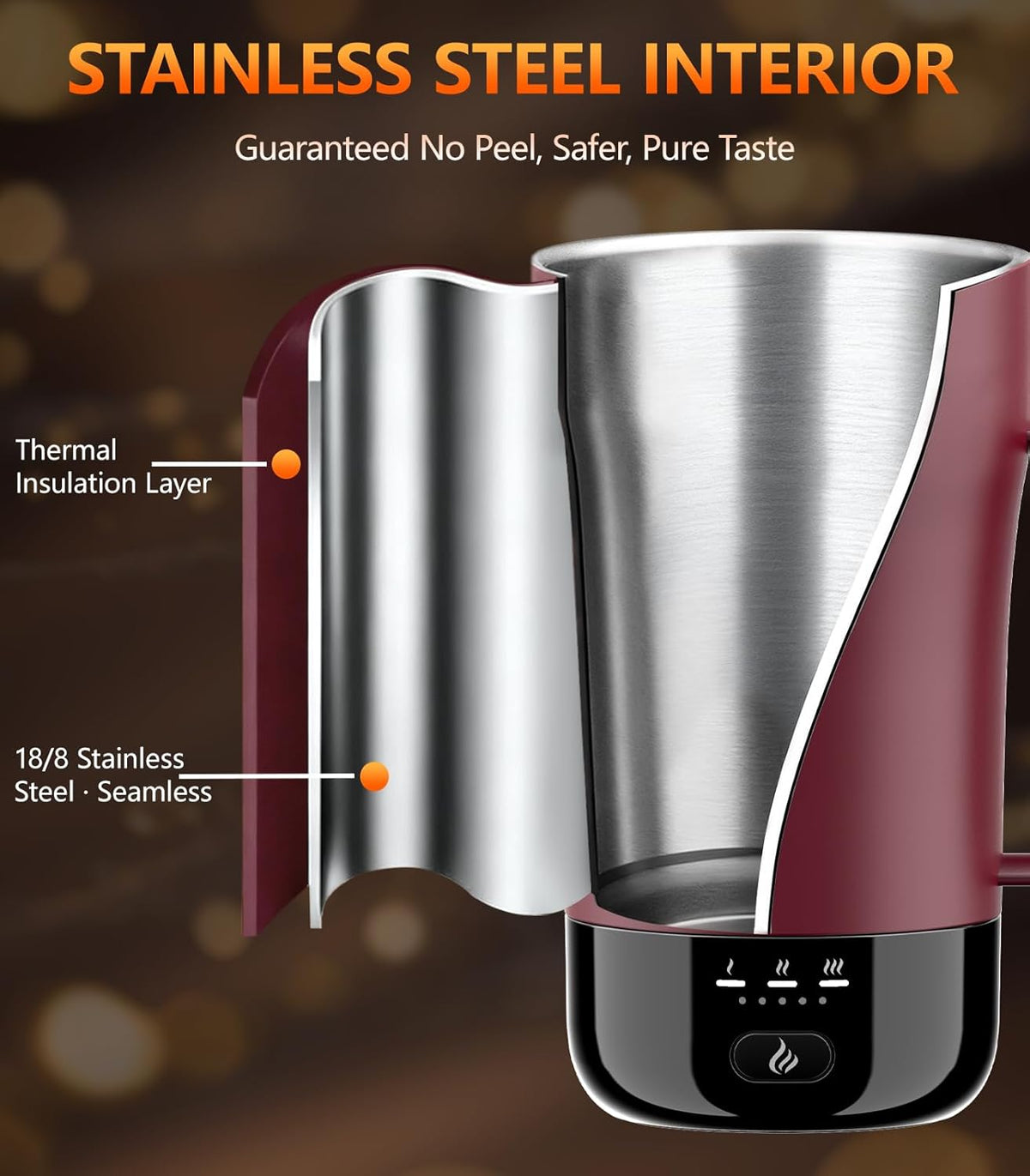 Self-Heating Coffee Mug 14oz