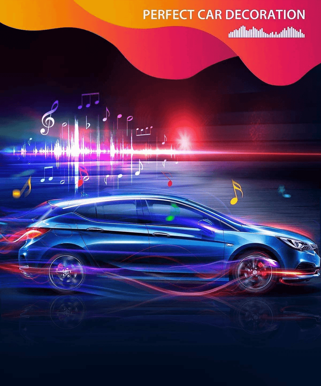 Interior Car LED RGB Strip Lights