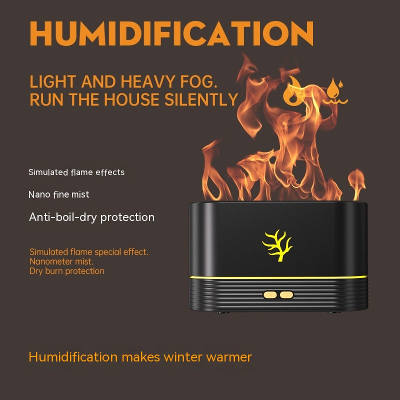 Flame Humidifier USB LED Aroma Diffuser