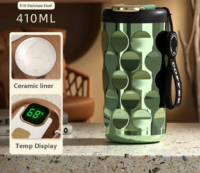 LED Temperature Display Insulated Cup