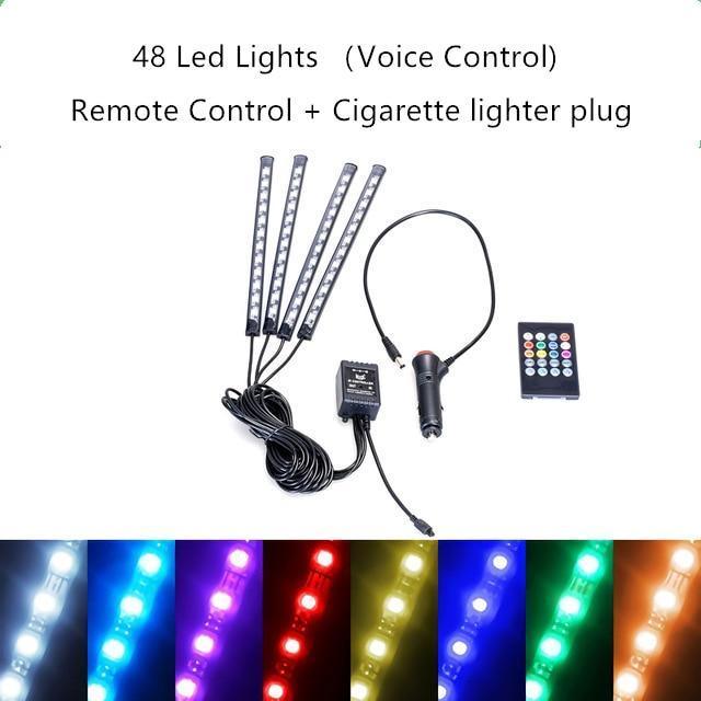 Interior Car LED RGB Strip Lights