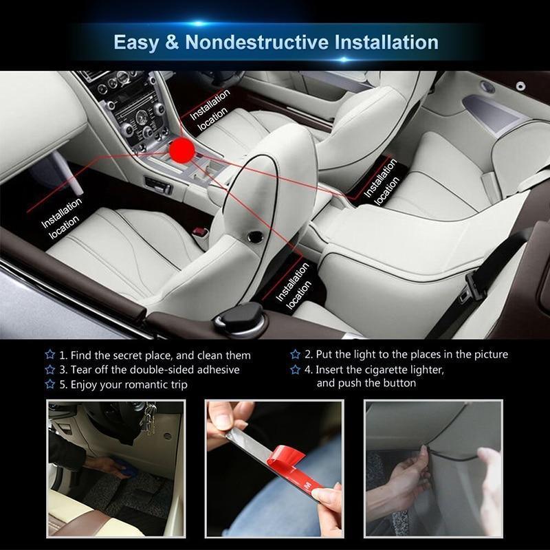 Interior Car LED RGB Strip Lights