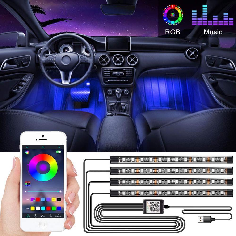 Interior Car LED RGB Strip Lights