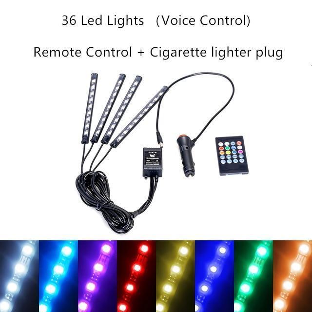 Interior Car LED RGB Strip Lights