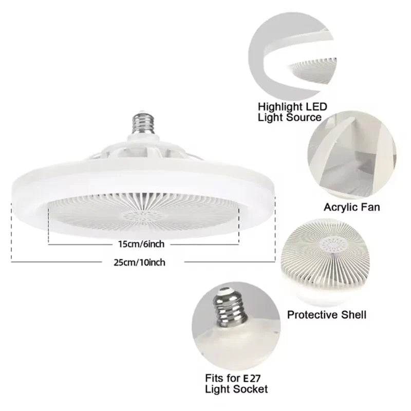 Smart 3-in-1 Ceiling Fan LED Lights