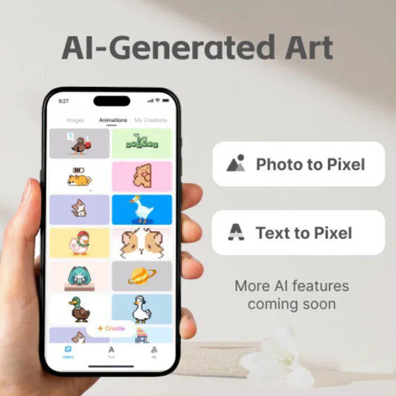 PixelMug Smart Pixel Mug 4.8inches 16*32 Pixels Creative Couple Ceramic Coffee Cup Supports AI Custom Animated Patterns Fun Gift