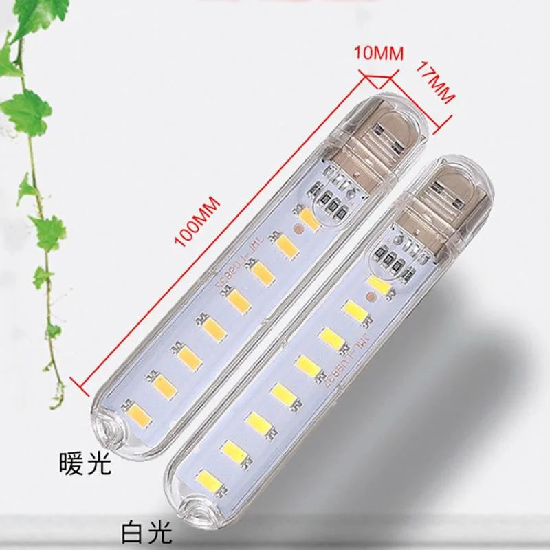 8 LED Mini Portable USB Lamp for Power Bank