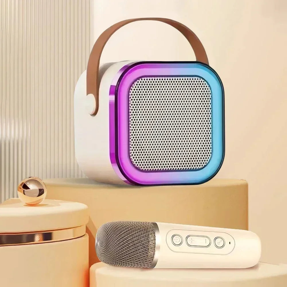 Portable Bluetooth Karaoke Speaker LED
