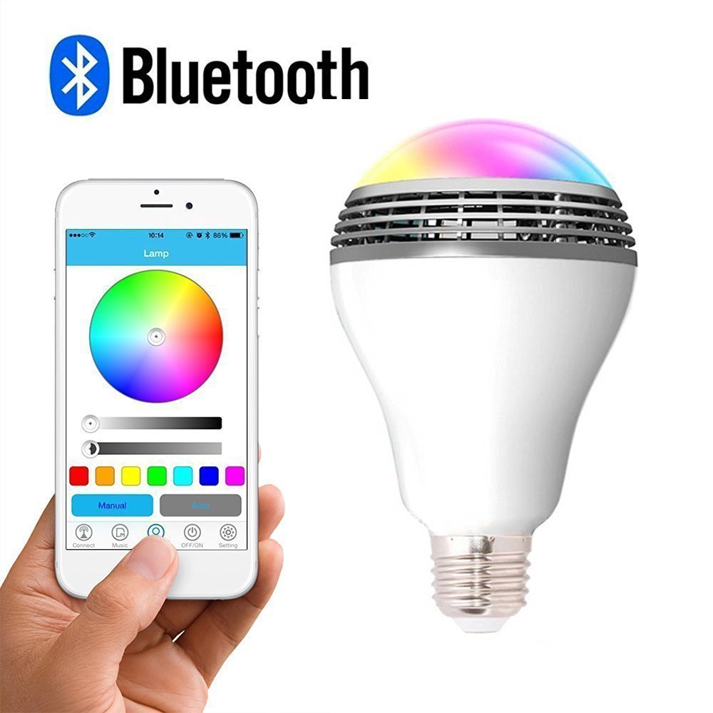 Smart Bluetooth Speaker E27 Bulb Light