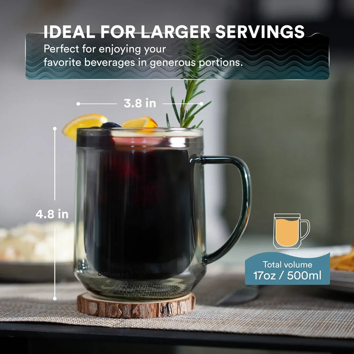 Double Wall Mug Set of 2