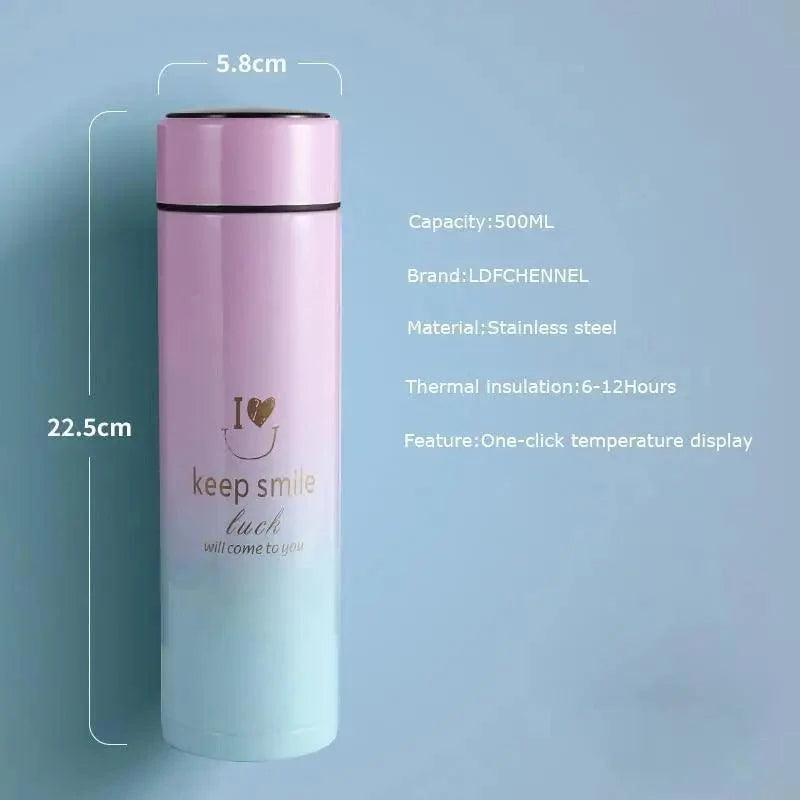500ML Smart Thermos LED Digital Temp