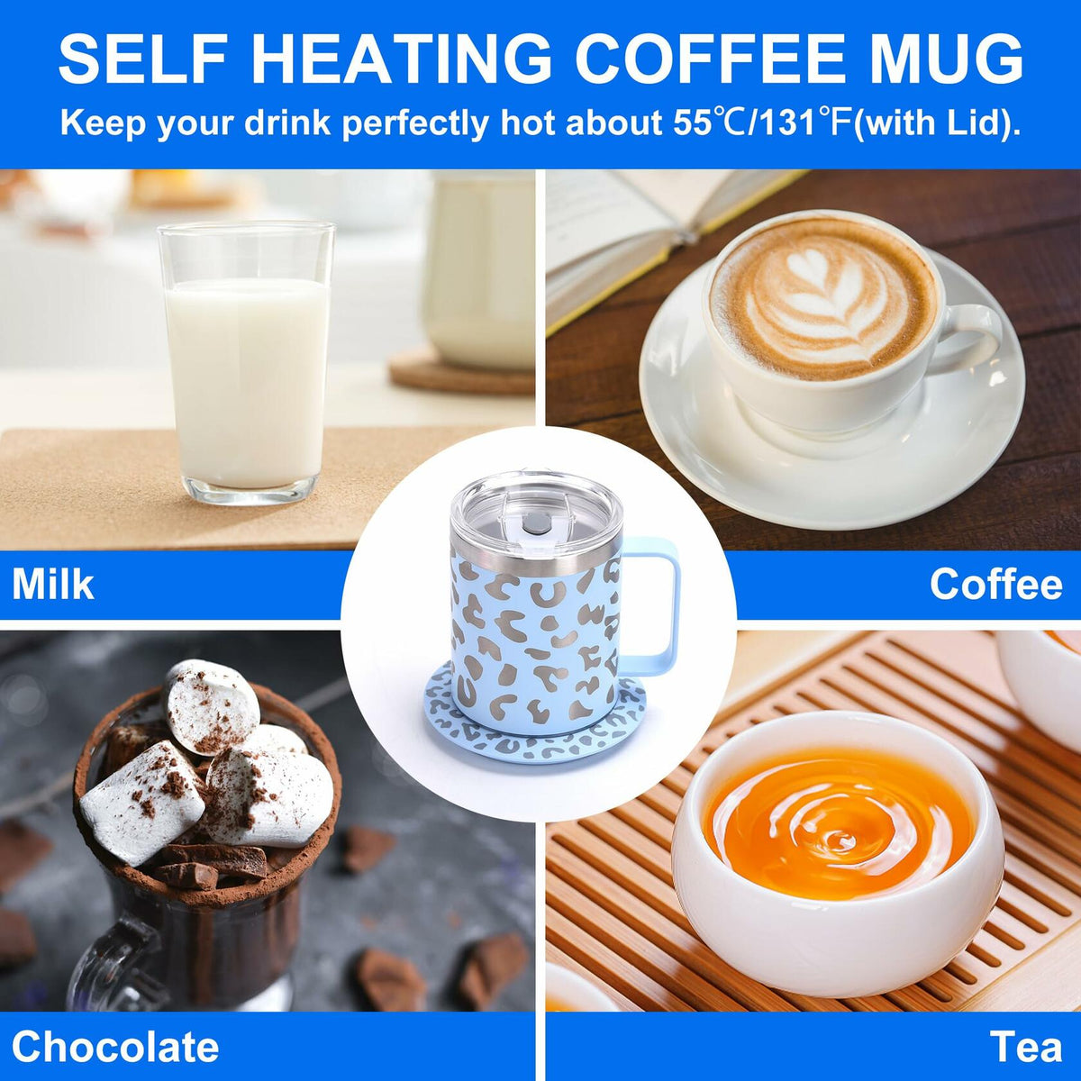 DEQIANG Heated Coffee Mug USB