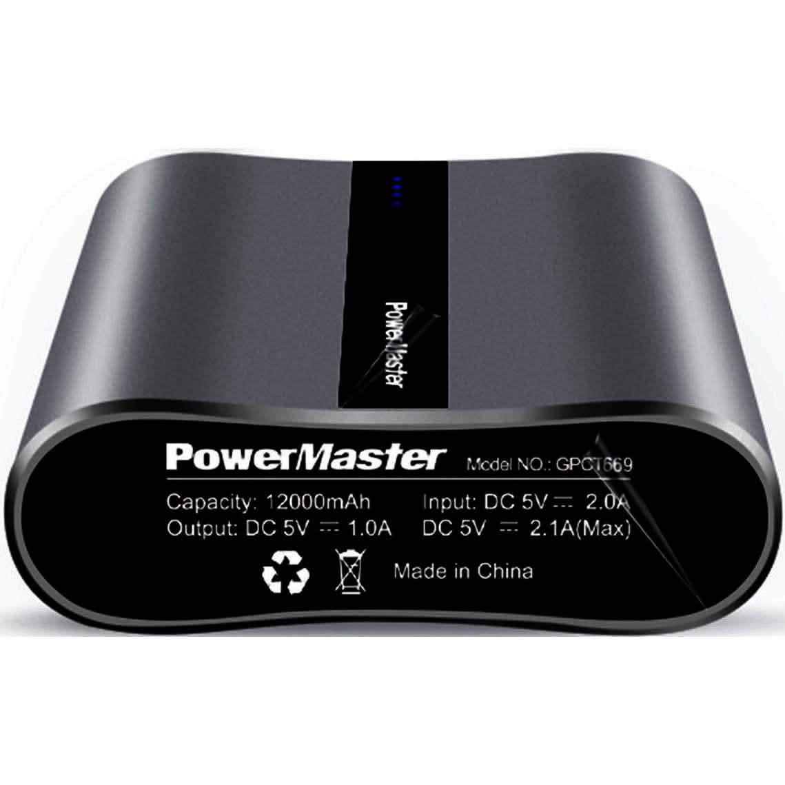 Powermaster 12000mAh Portable Charger
