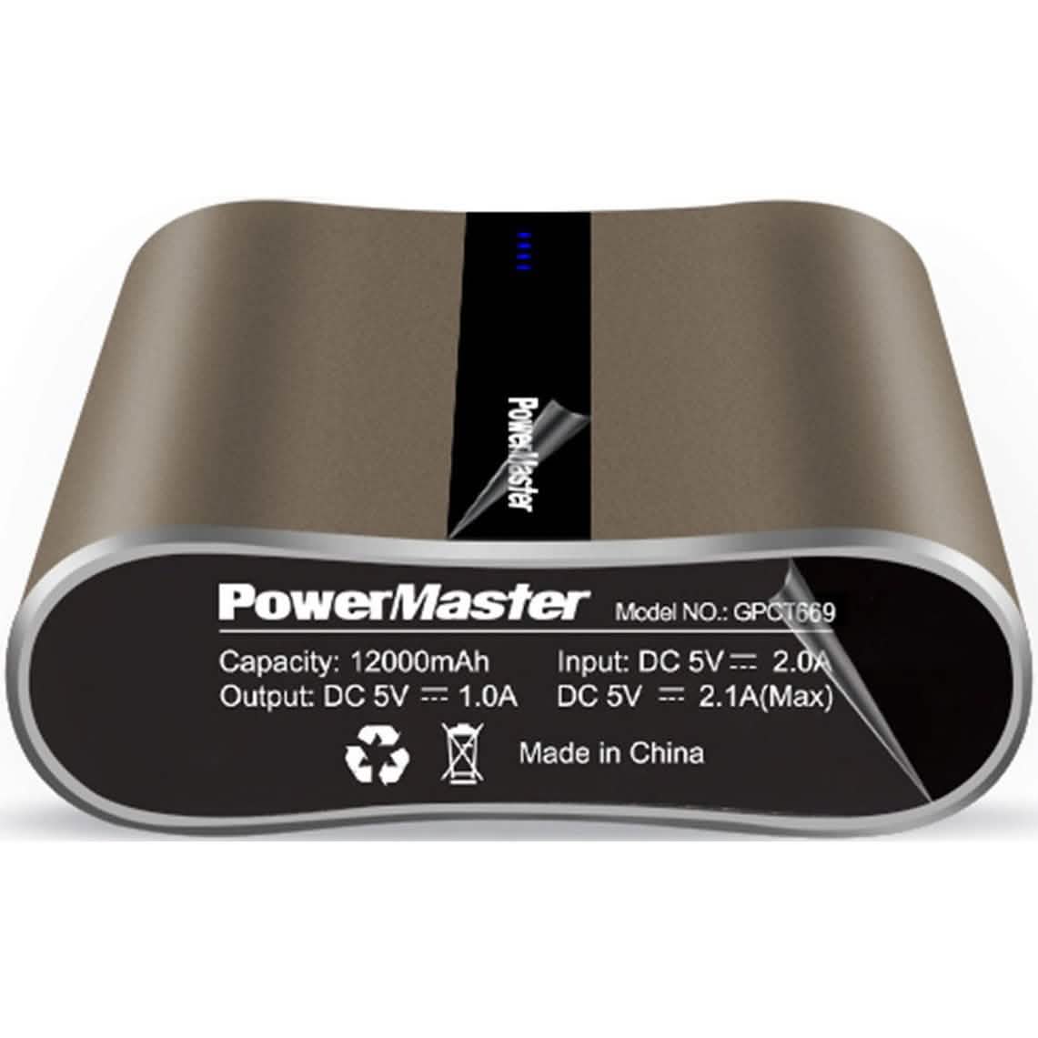 Powermaster 12000mAh Portable Charger