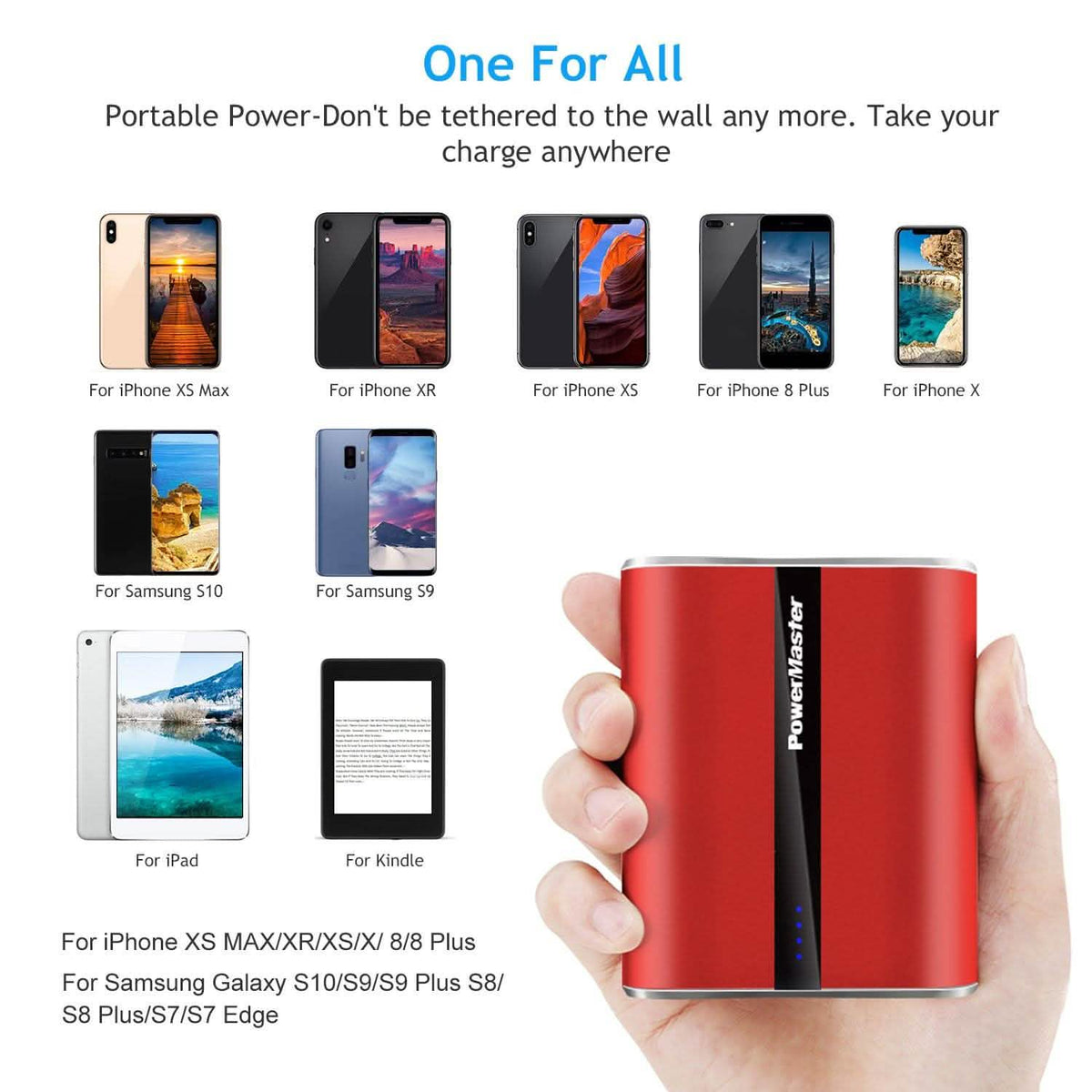 Powermaster 12000mAh Portable Charger