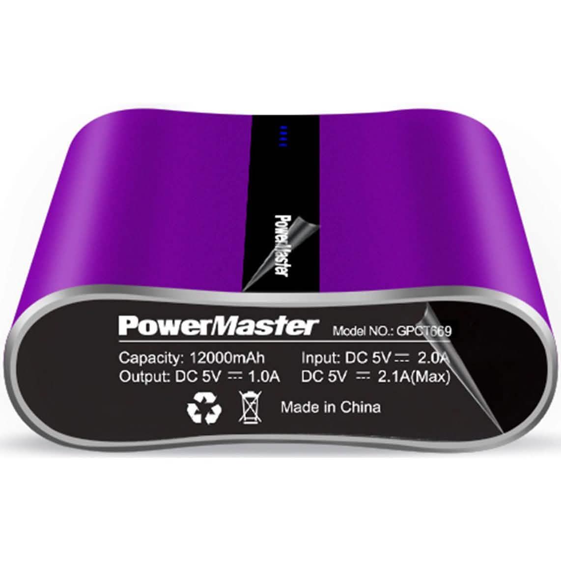 Powermaster 12000mAh Portable Charger
