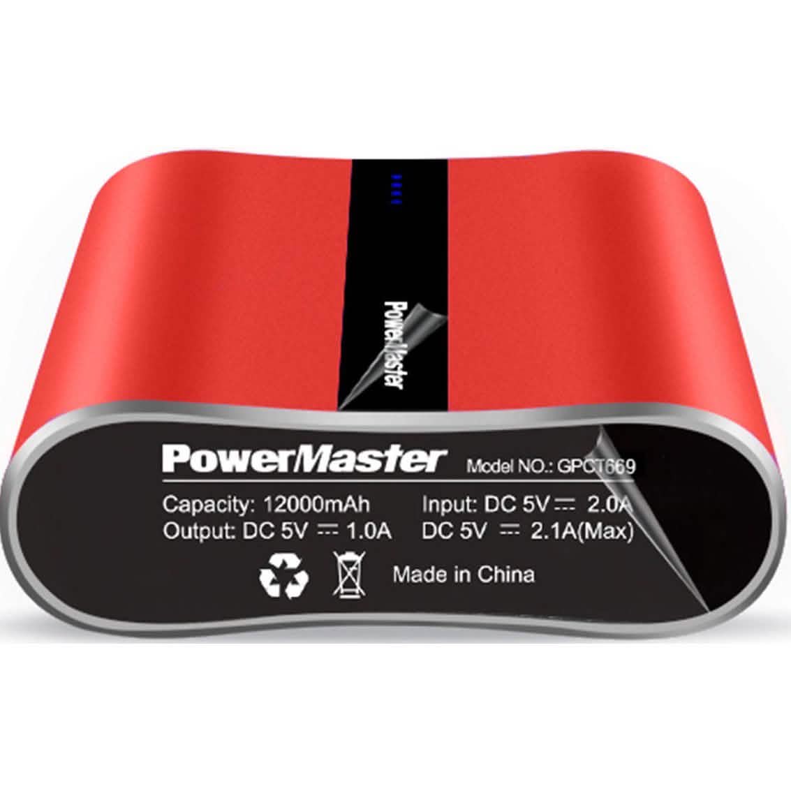 Powermaster 12000mAh Portable Charger