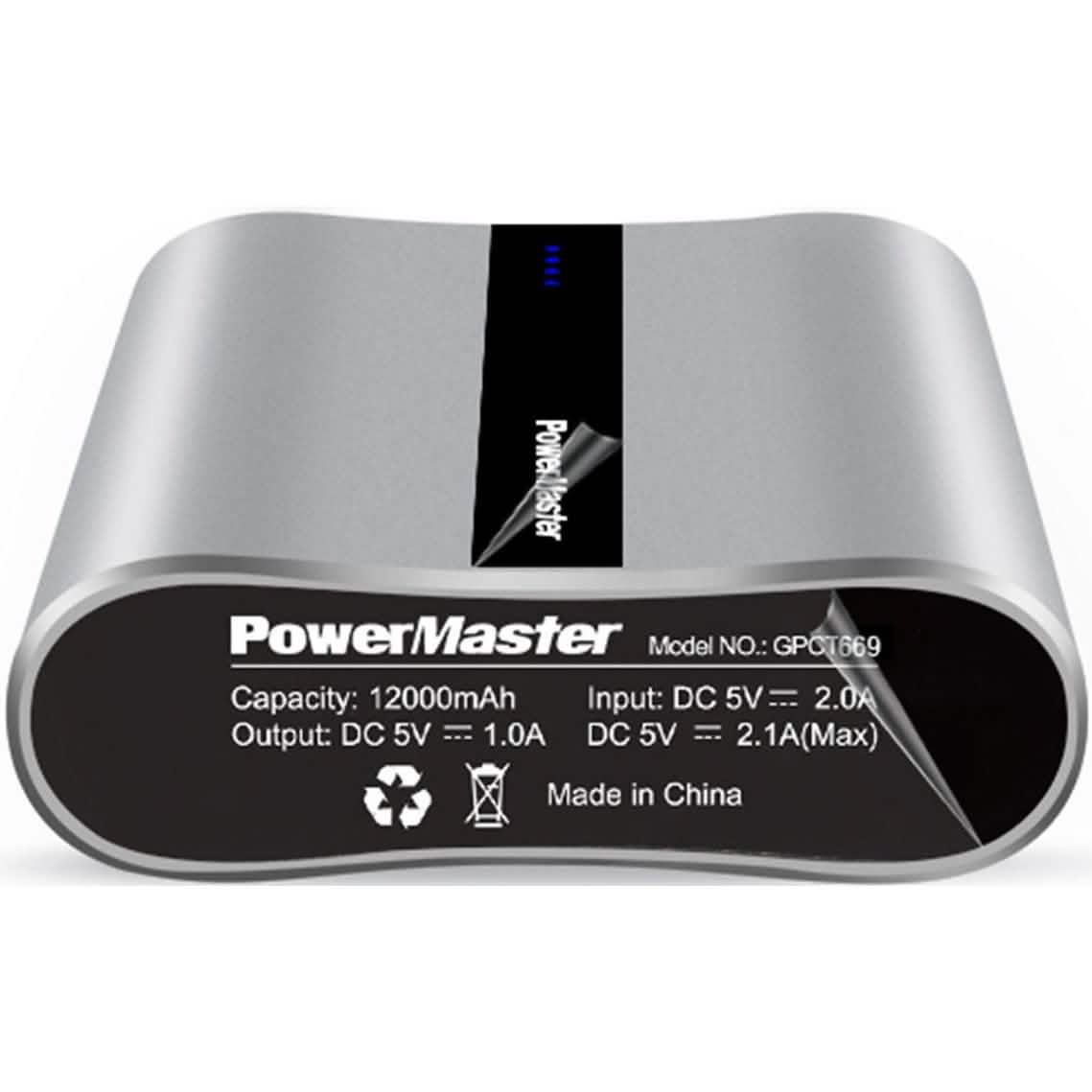 Powermaster 12000mAh Portable Charger