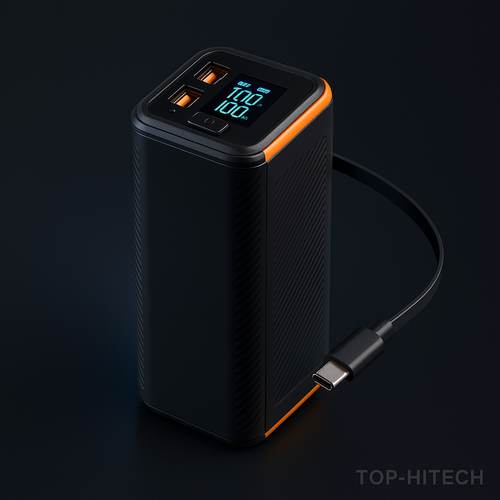 100W Power Bank 50000mAh - studio product photo