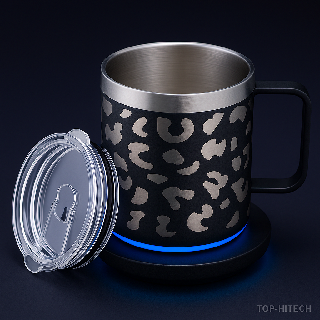 DEQIANG Heated Coffee Mug USB - studio product photo