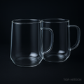 Double Wall Mug Set of 2 - studio product photo