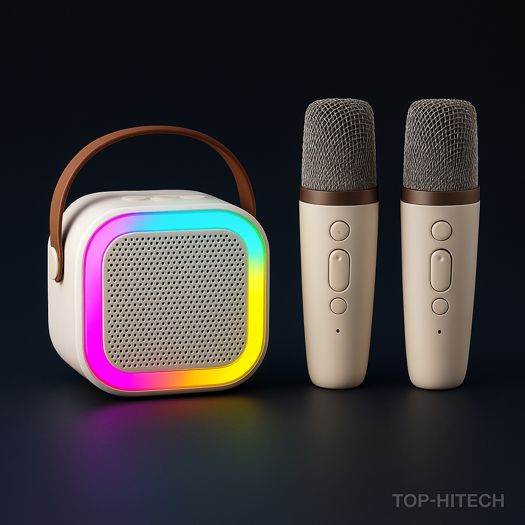 Portable Bluetooth Karaoke Speaker LED - studio product photo