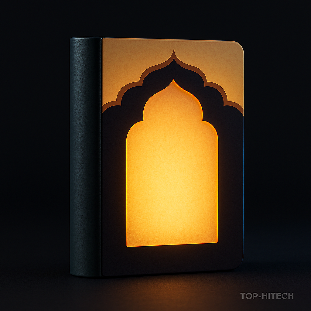 LED Book Light Bluetooth MP3 Smart App - studio product photo