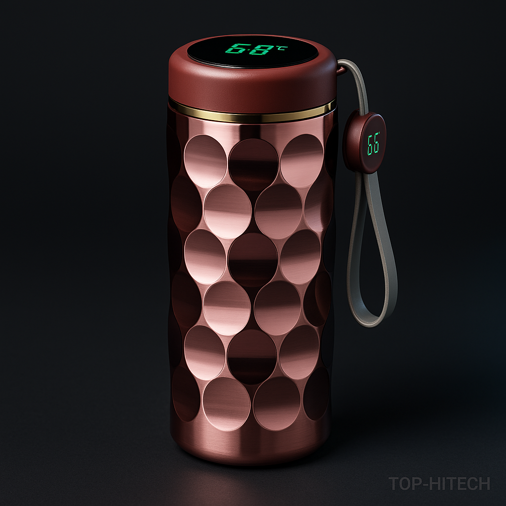 LED Temperature Display Insulated Cup - studio product photo