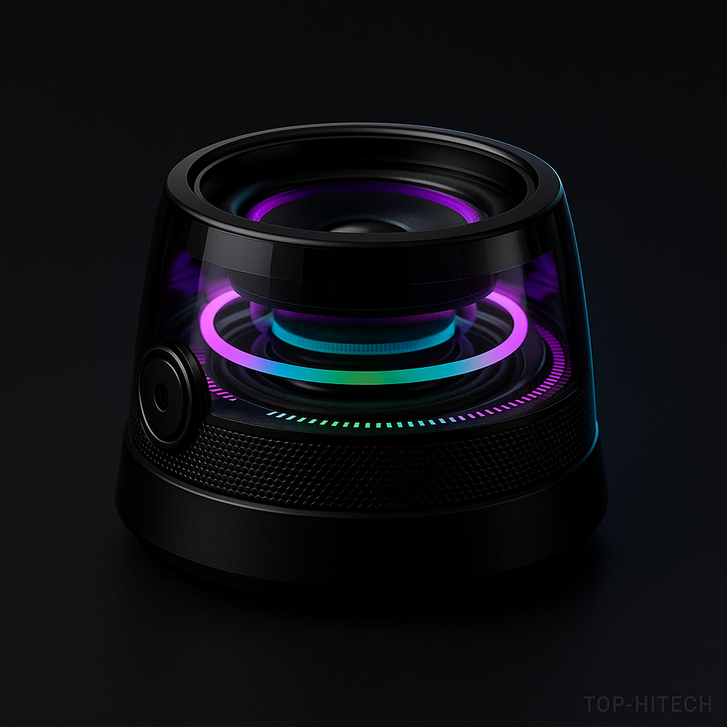 Outdoor Magnetic Bluetooth Speaker RGB - studio product photo