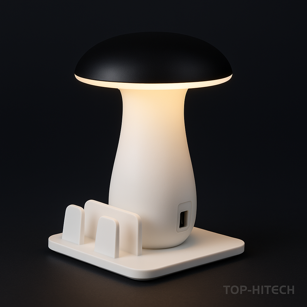 Mushroom Lamp Quick Charger 3.0 - studio product photo