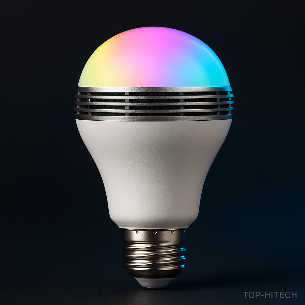 Smart Bluetooth Speaker E27 Bulb Light - studio product photo
